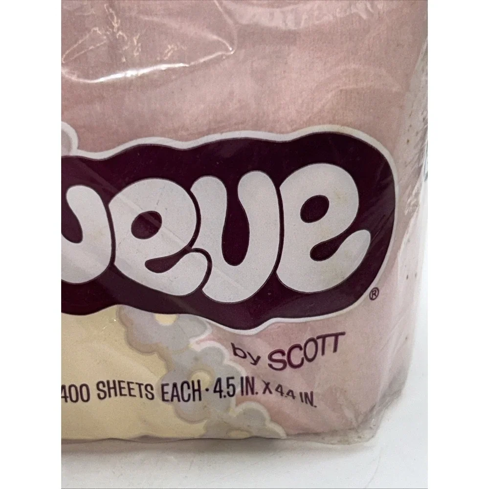 Vintage Scott Toilet Paper Soft-Weve Pink Pastel 1980 Original Package TV Prop